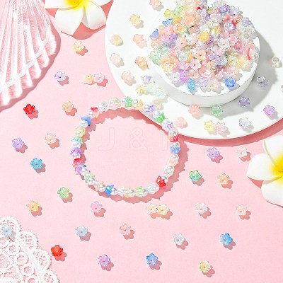 500Pcs ABS Plastic Bead Caps OACR-CJ0002-70-1