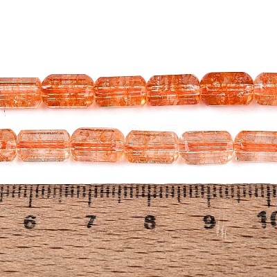 Crackle Transparent Glass Beads Strands GLAA-N068-05A-09-1