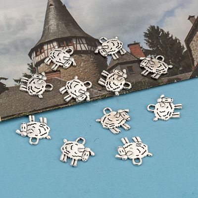 Tibetan Style Zinc Alloy Sheep Pendants X-PALLOY-F009-03-1