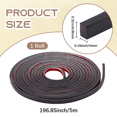 PVC Self-Adhesive Flexible Molding Trim DIY-WH20007-40A-06-1