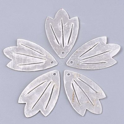 Natural Capiz Shell Pendants SHEL-N026-108-1