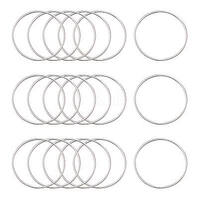 Tarnish Resistant 304 Stainless Steel Linking Ring LS-X-STAS-T047-15C-1