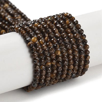 Natural Tiger Eye Beads Strands G-M399-03A-01-1