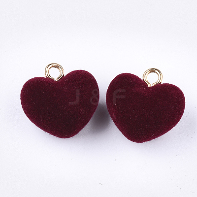 Flocky Acrylic Pendants X-FIND-T046-28-1