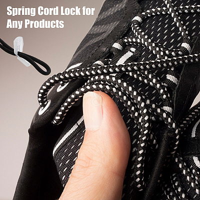 36Pcs 12 Colors Plastic Cord Locks Clip Ends KY-DC0001-21-1