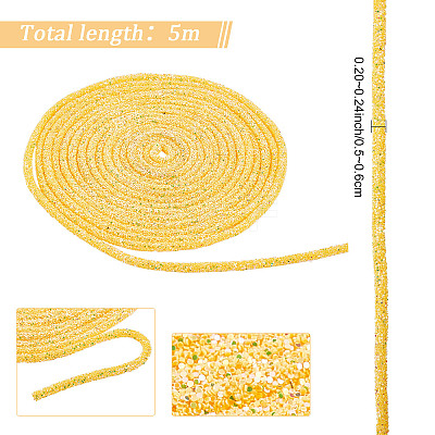 5M Eco-Friendly PVC Tubular Synthetic Rubber Cord RCOR-GF0001-01A-1