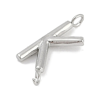 304 Stainless Steel Letter Connector Charms STAS-M108-01P-11-1