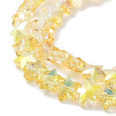 Electroplate Transparent Glass Beads EGLA-Z003-HP01-1