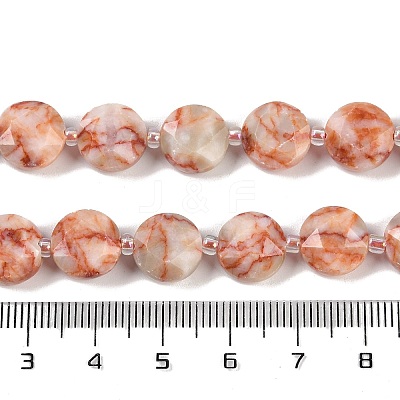 Natural Red Netstone Beads Strands G-C116-A71-01-1
