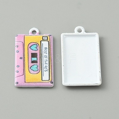 Baking Paint Alloy Pendants FIND-WH0152-228D-1