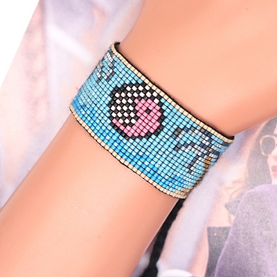 Miyuki Seed Braided Bead Bracelet BJEW-P269-25-1