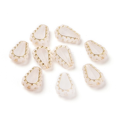 Plating Acrylic Beads X-OACR-C013-48-1