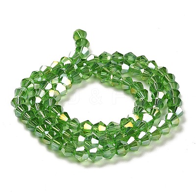 Transparent Electroplate Glass Beads Strands LS-GLAA-F029-3mm-A03-1