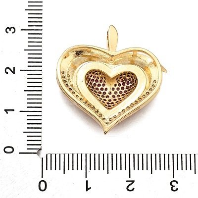 Brass Micro Pave Cubic Zirconia Pendants KK-K401-03G-01-1