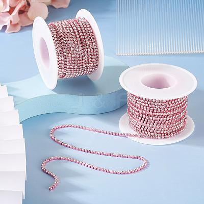 2 Roll Electrophoresis Iron Rhinestone Strass Chains CHC-TA0001-38A-1