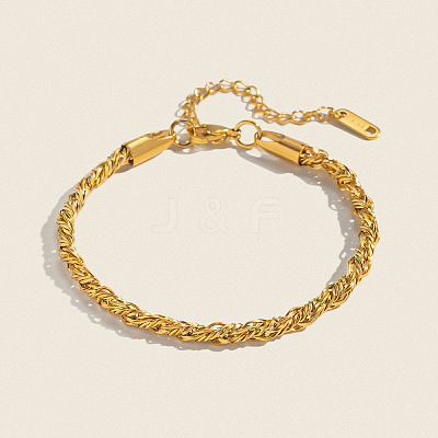 304 Stainless Steel Singapore Chain Bracelets for Women AF5599-1-1