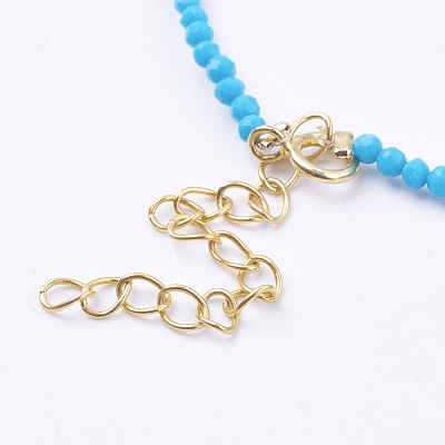 Brass Charm Bracelets BJEW-I247-20-A-1