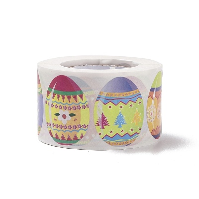 9 Patterns Easter Theme Self Adhesive Paper Sticker Rolls DIY-C060-02A-1