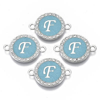 Alloy Enamel Links Connectors ENAM-TAC0003-01S-06F-1