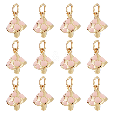 12Pcs Brass Enamel Charms KK-ME0002-91-1