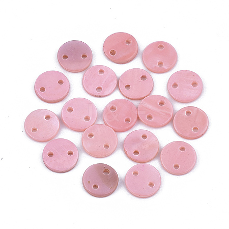 Spray Paint Freshwater Shell Links connectors LS-X-SHEL-S276-27G-1