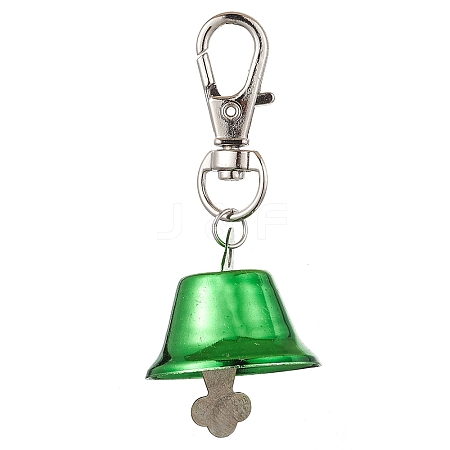 Iron Bell Pendant Decoration HJEW-JM02491-02-1