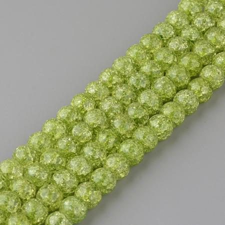 Synthetic Crackle Quartz Beads Strands GLAA-S134-10mm-18-1