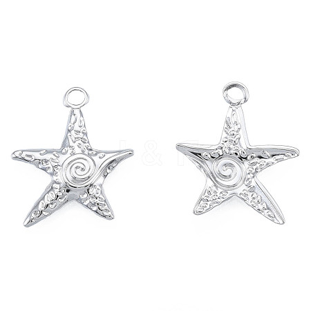 Non-Tarnish 201 Stainless Steel Pendants STAS-N098-230P-1