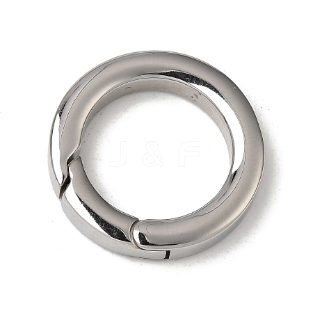 Tarnish Resistant 304 Stainless Steel Spring Gate Rings STAS-D070-01P-2-1