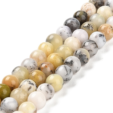 Natural African Opal Beads Strands G-B048-B03-01-1
