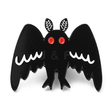 Halloween Bat Enamel Pin JEWB-A011-01EB-01-1