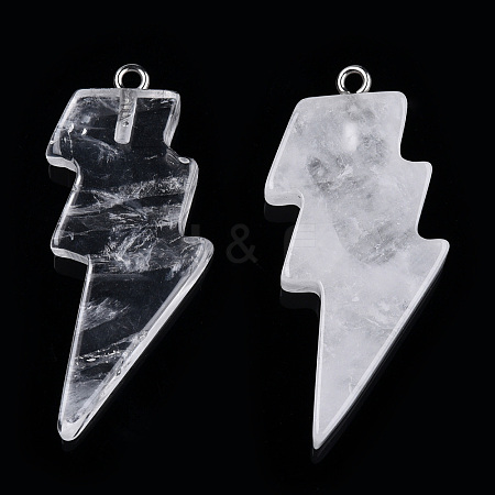 Natural Quartz Crystal Pendants G-N332-53-A22-1