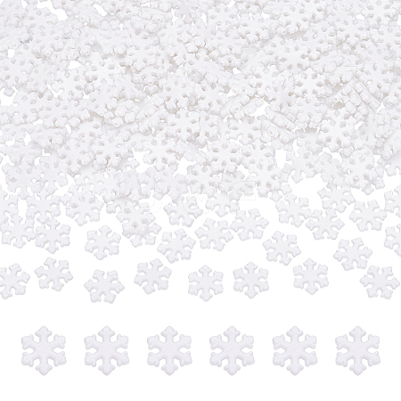 500Pcs Opaque Acrylic Beads MACR-UN0001-10-1