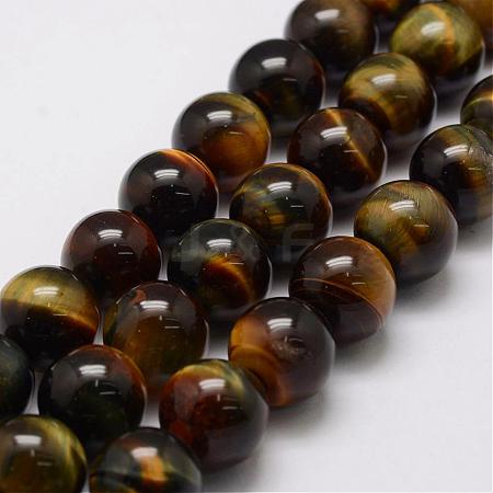 Natural Tiger Eye Bead Strands G-P230-05-8mm-1