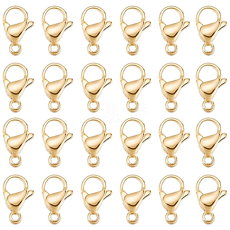 100Pcs 304 Stainless Steel Lobster Claw Clasps STAS-BBC0009-39A-G-1