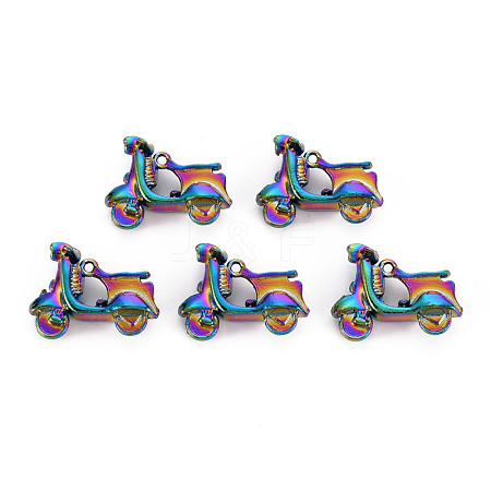 Rainbow Color Alloy Pendants PALLOY-S180-262-NR-1