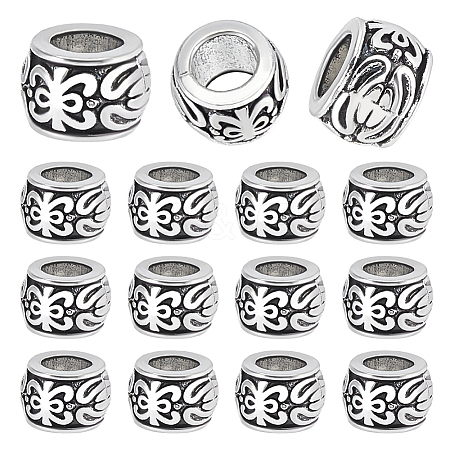 150Pcs Tibetan Style Alloy European Beads FIND-HY0005-18-1