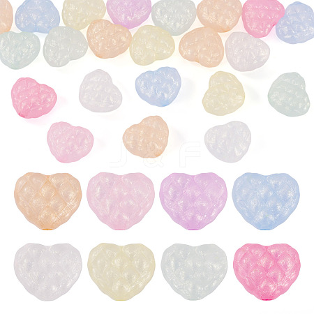 Luminous Transparent Acrylic Beads LACR-TA0001-07E-1