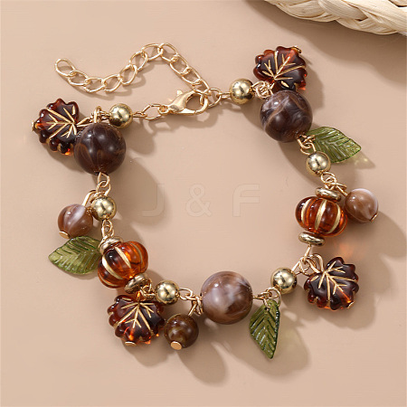 Resin & Acrylic Charm Bracelets WGB1662-01-1