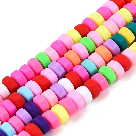 Handmade Polymer Clay Beads Strand CLAY-T021-01-1