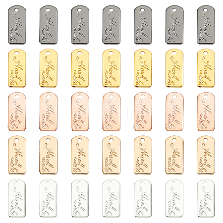 WADORN 50Pcs 5 Colors Alloy Charms FIND-WR0011-36-1