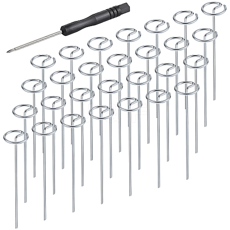 200Pcs Carben Steel Garden Landscape Staples AJEW-WA0004-14-1