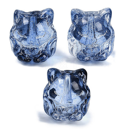 Transparent Spray Paint Glass Beads X1-GLAA-H035-01J-1
