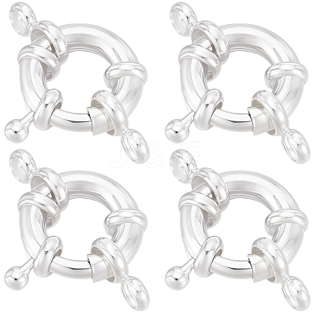 12Pcs Brass Spring Ring Clasps KK-BBC0024-17A-1