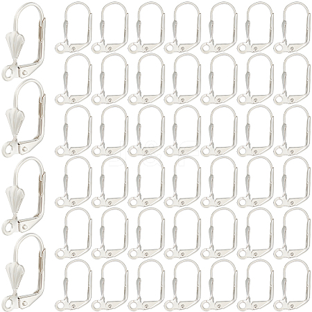 SOFPLATE 200Pcs Brass Leverback Earring Findings KK-SP0001-04P-1