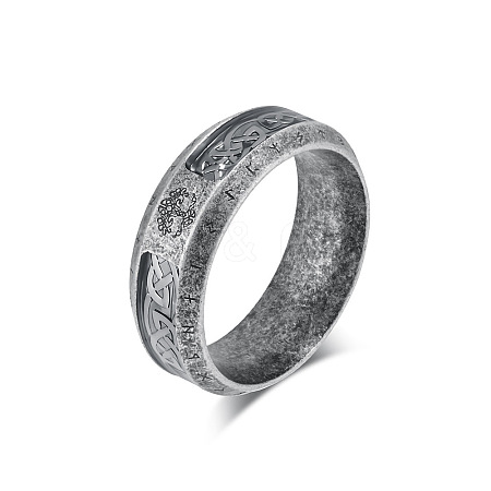 Retro Viking 304 Stainless Steel Finger Rings FS-WG4B70E-10-1