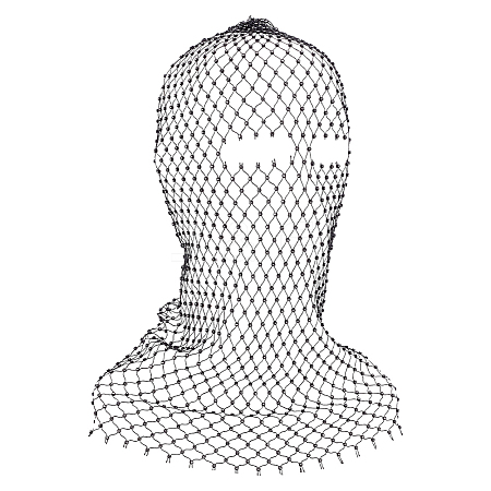 1Pc Polyester Fascinator Mesh Face Veil OHAR-FG0001-05C-1