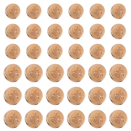 60Pcs 2 Styles Alloy 1-Hole Shank Buttons BUTT-AR0001-32-1
