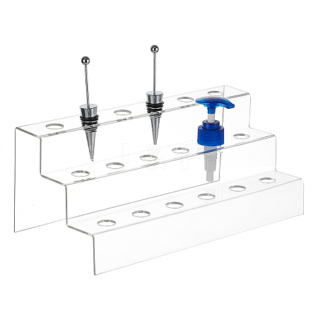 18-Hole 3-Tier Acrylic Display Stands ODIS-WH0329-62-1