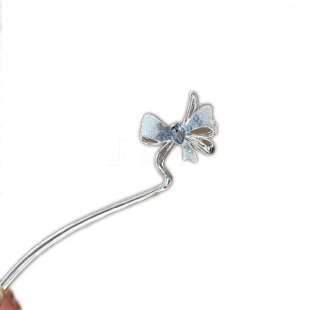 Alloy Rhinestone Hair Sticks PW-WG4157D-06-1